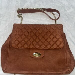 I Medici Brown Leather Quilted Women's Backpack